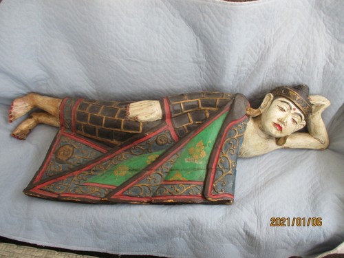 Antiker alter liegender buddha - alter,